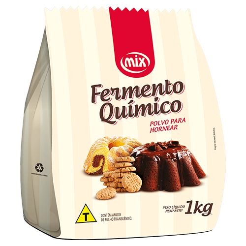 Fermento Químico Mix Ingredientes embalagem de 1kg