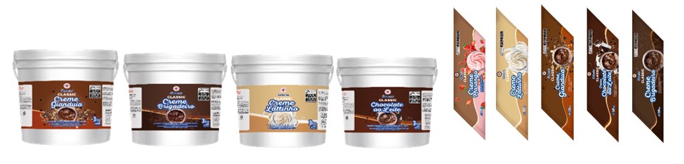 Linha Classic Recheios Creme - Selecta Sorvetes